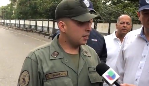 EN VIDEO: Las primeras declaraciones del sargento Linarez, GNB que rompió barreras en Puente Simón Bolívar
