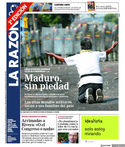 Represión del régimen de Maduro contra ingreso de ayuda humanitaria en primera plana de la prensa mundial (FOTOS)