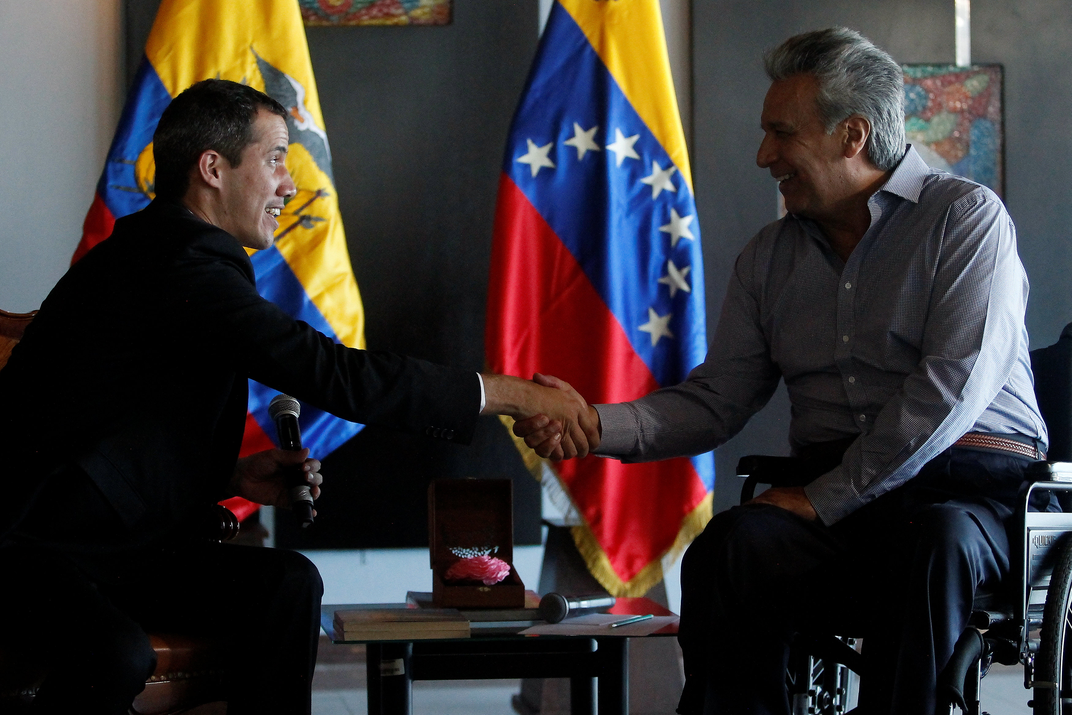 Presidente Lenín Moreno condenó recibimiento violento de Guaidó a Venezuela