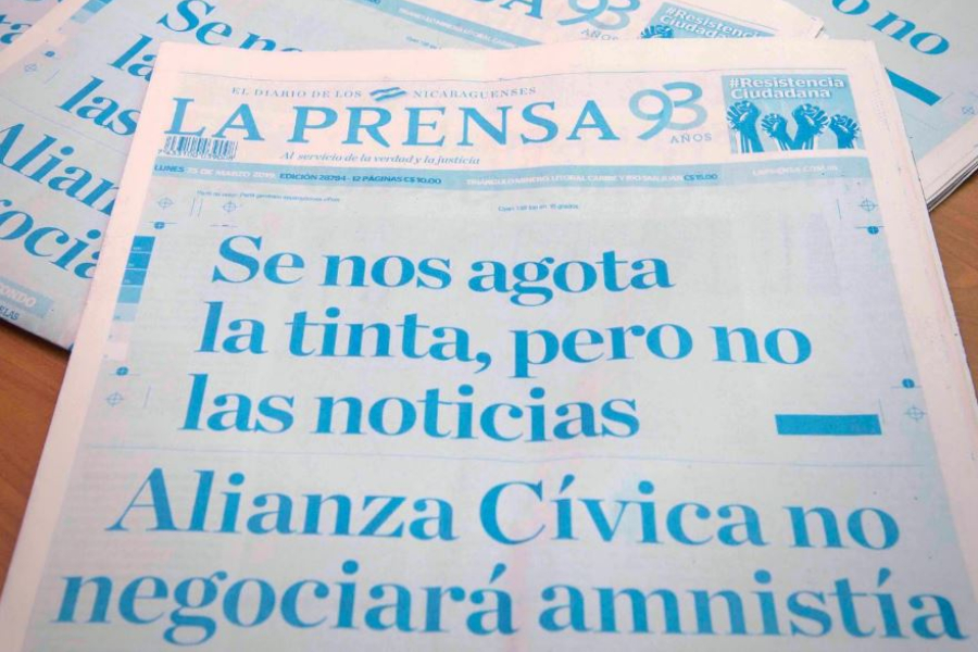 ¡Cómo en Venezuela! Principal diario Nicaragua dice se está quedando sin tinta por bloqueo de Ortega