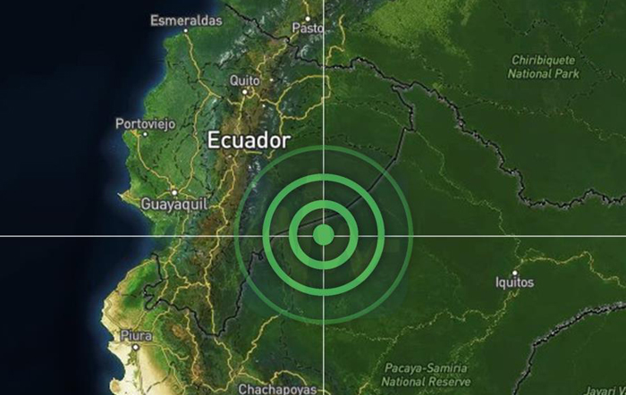 Registran sismo de magnitud 4,8 en provincia amazónica de Ecuador