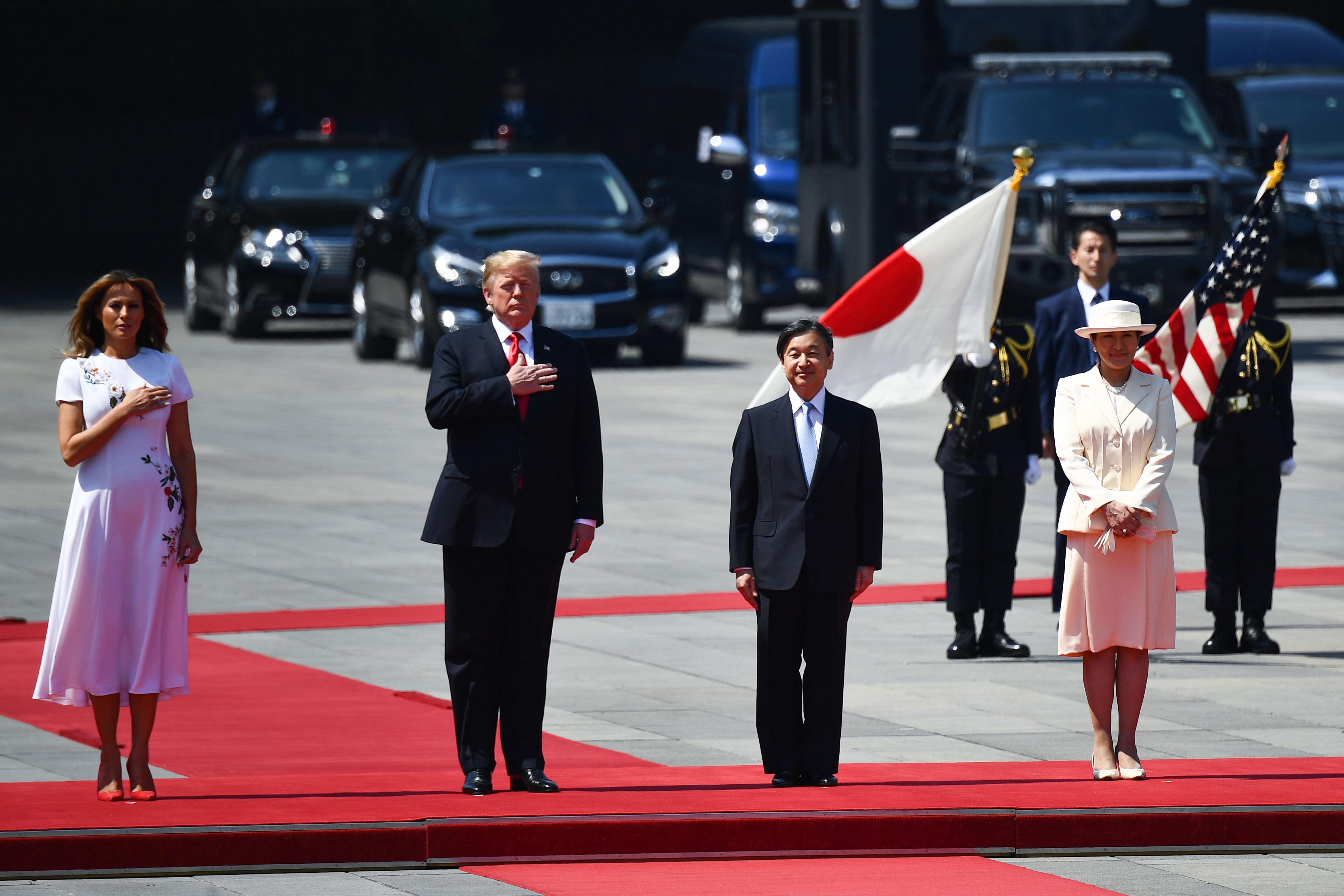 Trump se convierte en primer mandatario extranjero que visita al emperador Naruhito