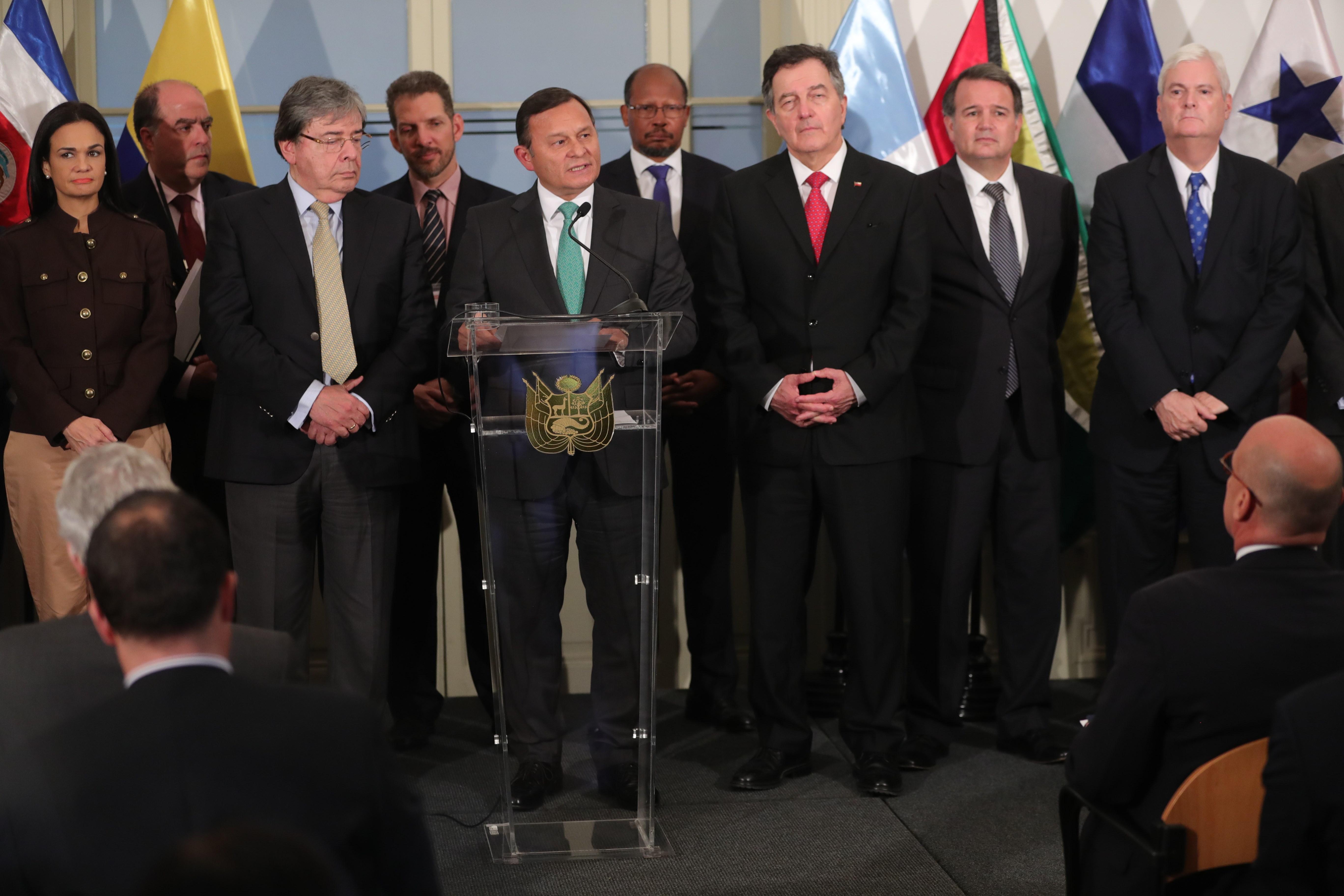 Grupo de Lima busca legitimar a representantes diplomáticos de Guaidó