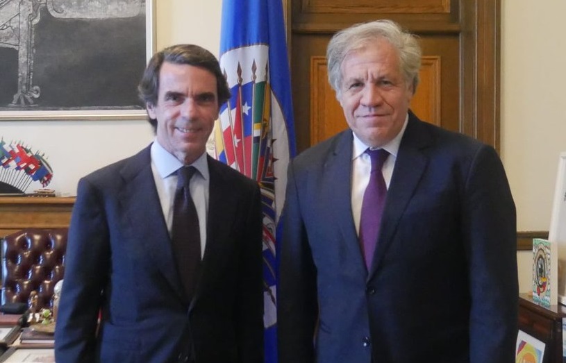Aznar y Almagro hablaron sobre Venezuela en la OEA