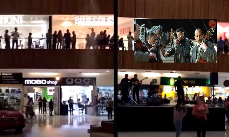 Se inventaron una película y tocaron canción de ‘Titanic’ mientras se INUNDABA centro comercial (VIDEO)