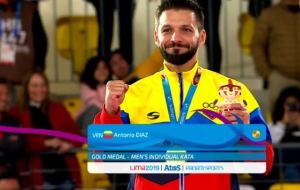 ¡ORO para Venezuela! Antonio Díaz ganó la máxima medalla en la modalidad de Kata (Foto y Videos)