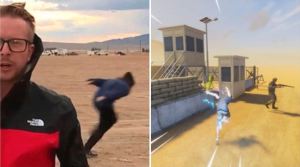Qué hay detrás del video viral del joven que corre como Naruto en el Área 51