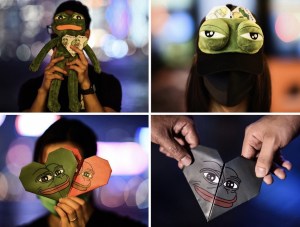 “Pepe la rana”, nueva mascota del movimiento prodemocracia en Hong Kong