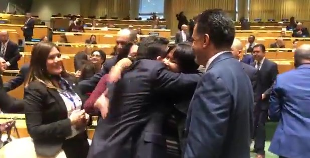 La indignante celebración del régimen de Maduro en la ONU, que se burla de las víctimas venezolanas (VIDEO)