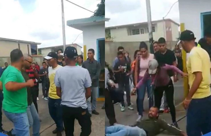 Estudiante agredió a un profesor durante protesta universitaria en Anaco (Video)