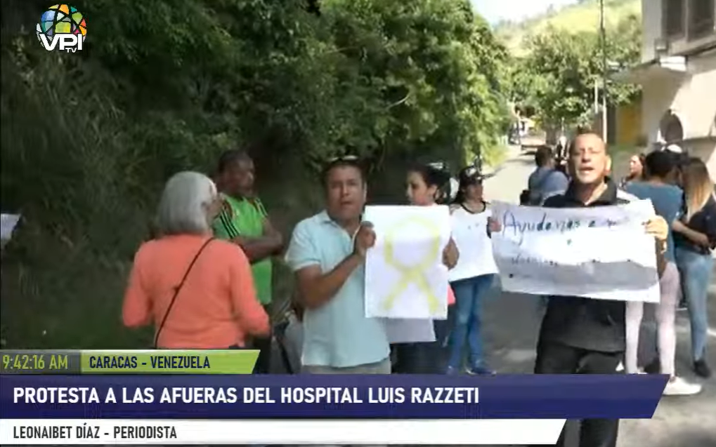 Familiares de pacientes oncológicos protestan en el hospital Luis Razzetti #25Oct