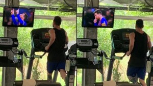 Messi viendo a Messi, la imagen viral que desató una ola de bromas en las redes sociales