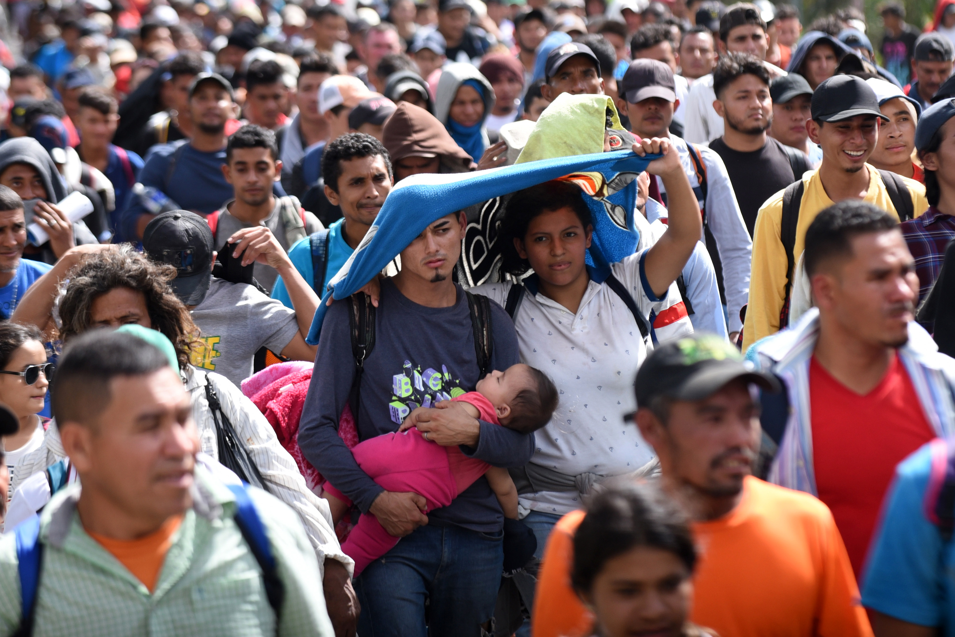 México ha retenido más de dos mil centroamericanos en su frontera sur