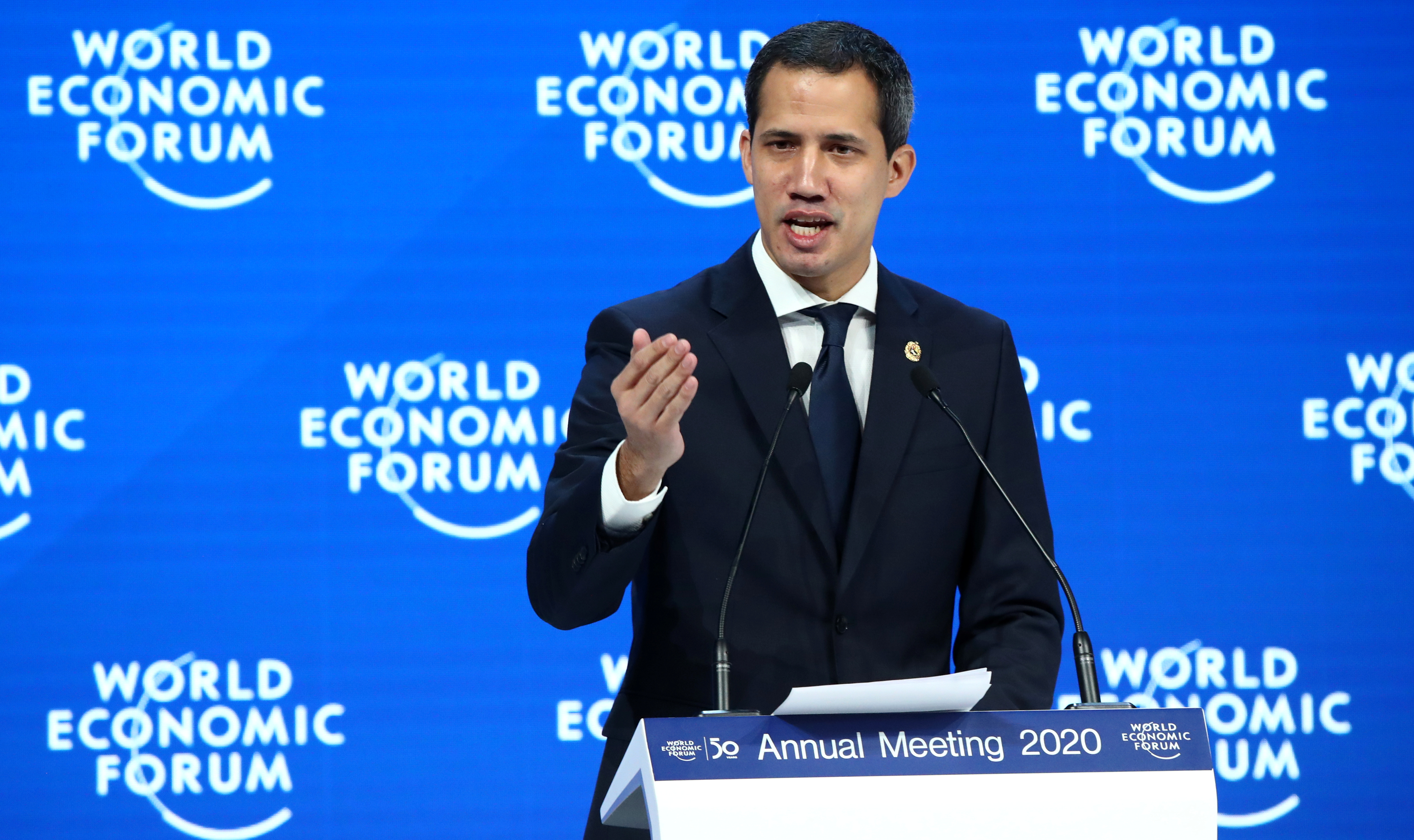 Guaidó en el Foro Económico Mundial: No vamos a descansar hasta lograr nuestra segunda independencia