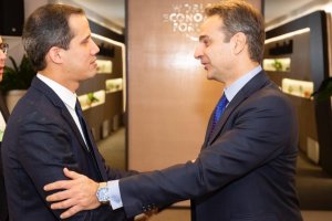 Juan Guaidó se reunió con el Primer Ministro de Grecia (FOTOS)