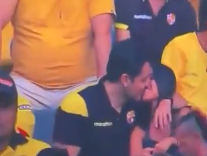 Momento incómodo en la Kiss Cam: Captaron una infidelidad en vivo