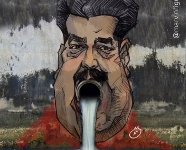 La verdad detrás del polémico graffiti de Maduro (PRUEBAS)