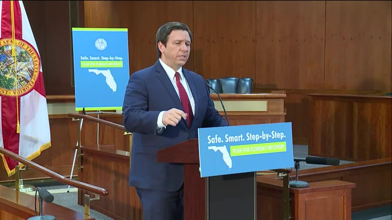 DeSantis indicó que “por el momento” plan de reapertura del estado no incluirá al sur de Florida