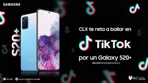 ¡CLX te reta a bailar en TikTok por un Galaxy S20+!