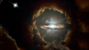 Detectan un chorro de materia de un agujero negro que devora una estrella