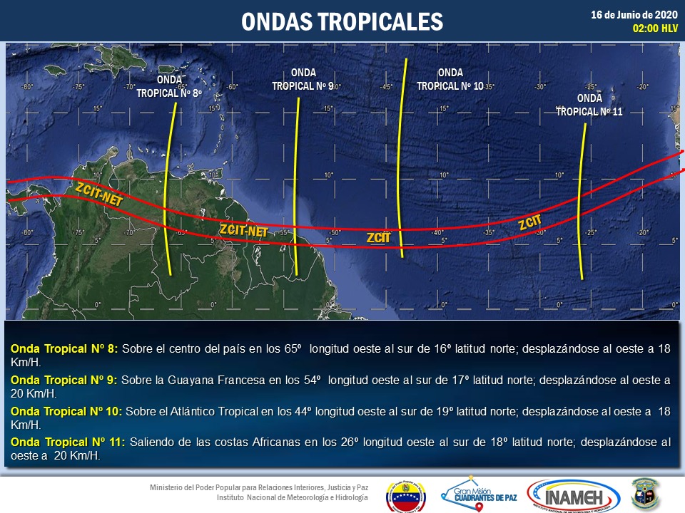 Las lluvias continuarán en Venezuela debido al paso de una onda tropical, asegura Inameh