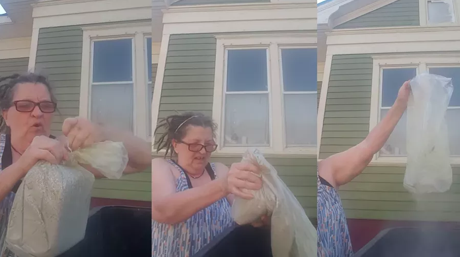 Cuando murió su esposo maltratador, tiró sus cenizas a la basura para “celebrar” (VIDEO)