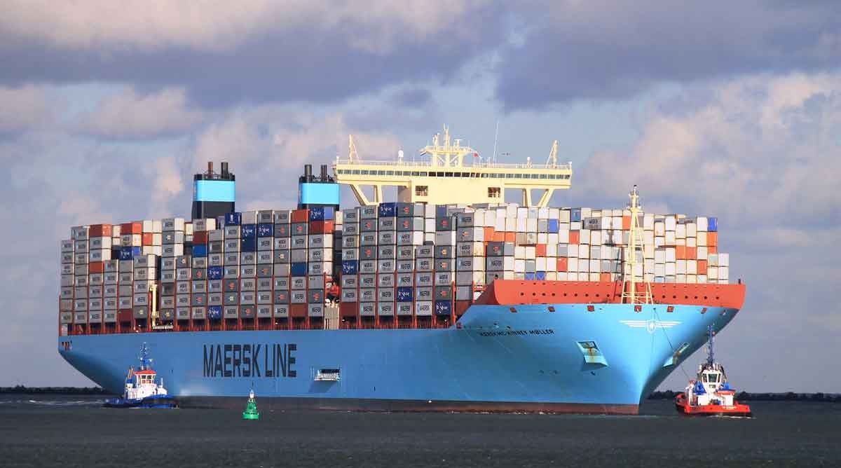 La gigante naviera Maersk tuvo una caída en volúmenes de contenedores del 16% interanual en el 2do trimestre