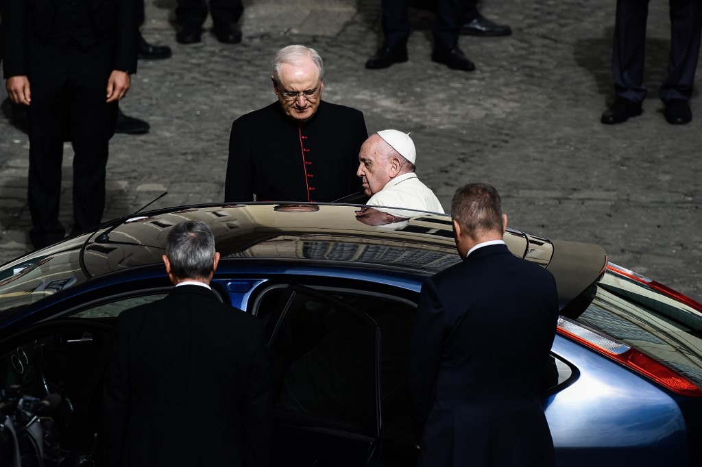 El Papa realiza su primera salida de Roma en siete meses