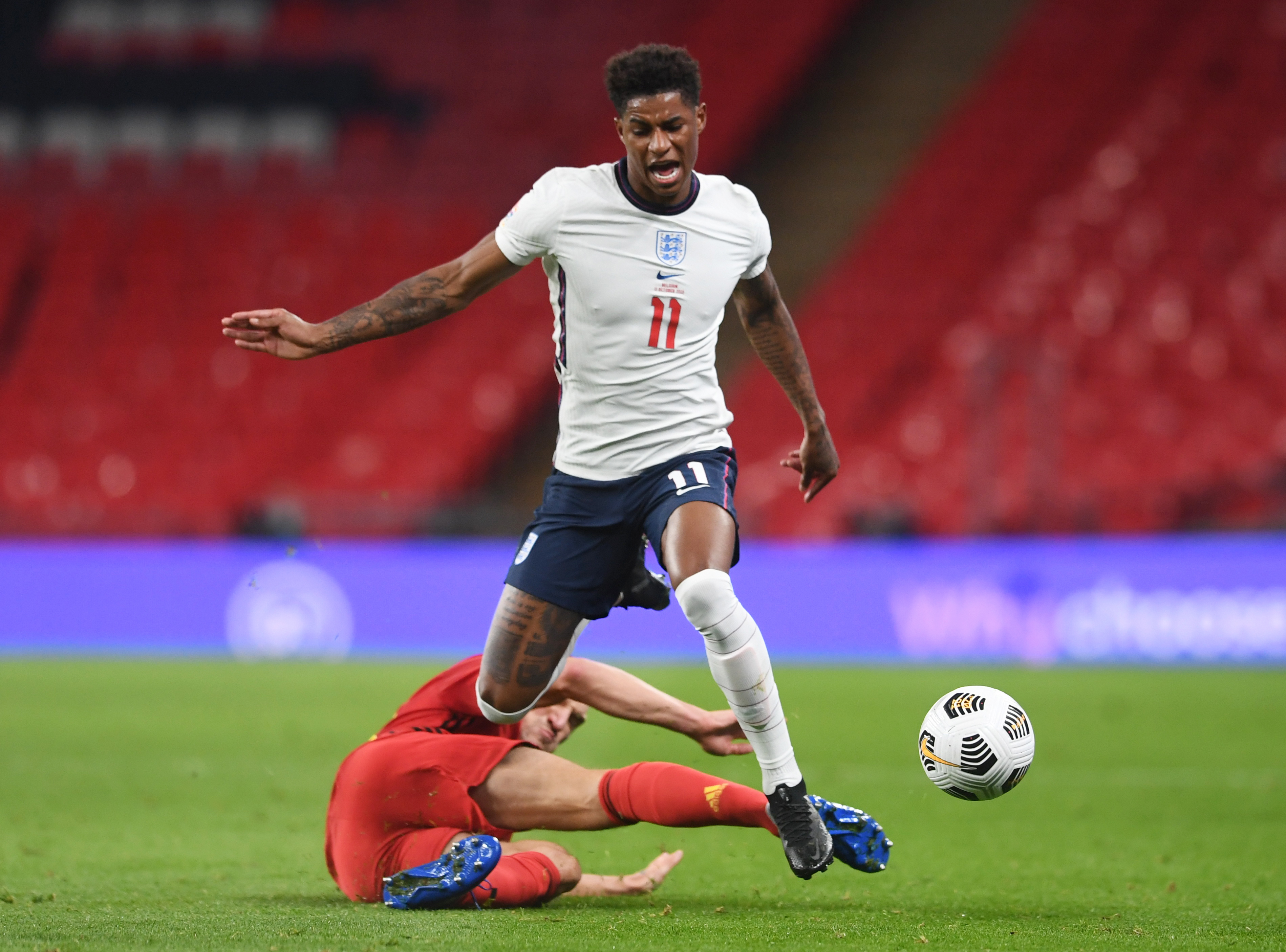 Inglaterra sorprende con triunfo ante Bélgica en la Liga de Naciones