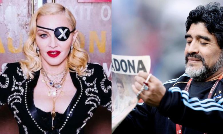 ¿Por culpa de la dislexia? Madonna se hace tendencia en redes tras la muerte de Maradona