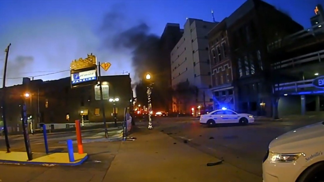 VIDEO muestra los momentos antes y después de la explosión en Nashville