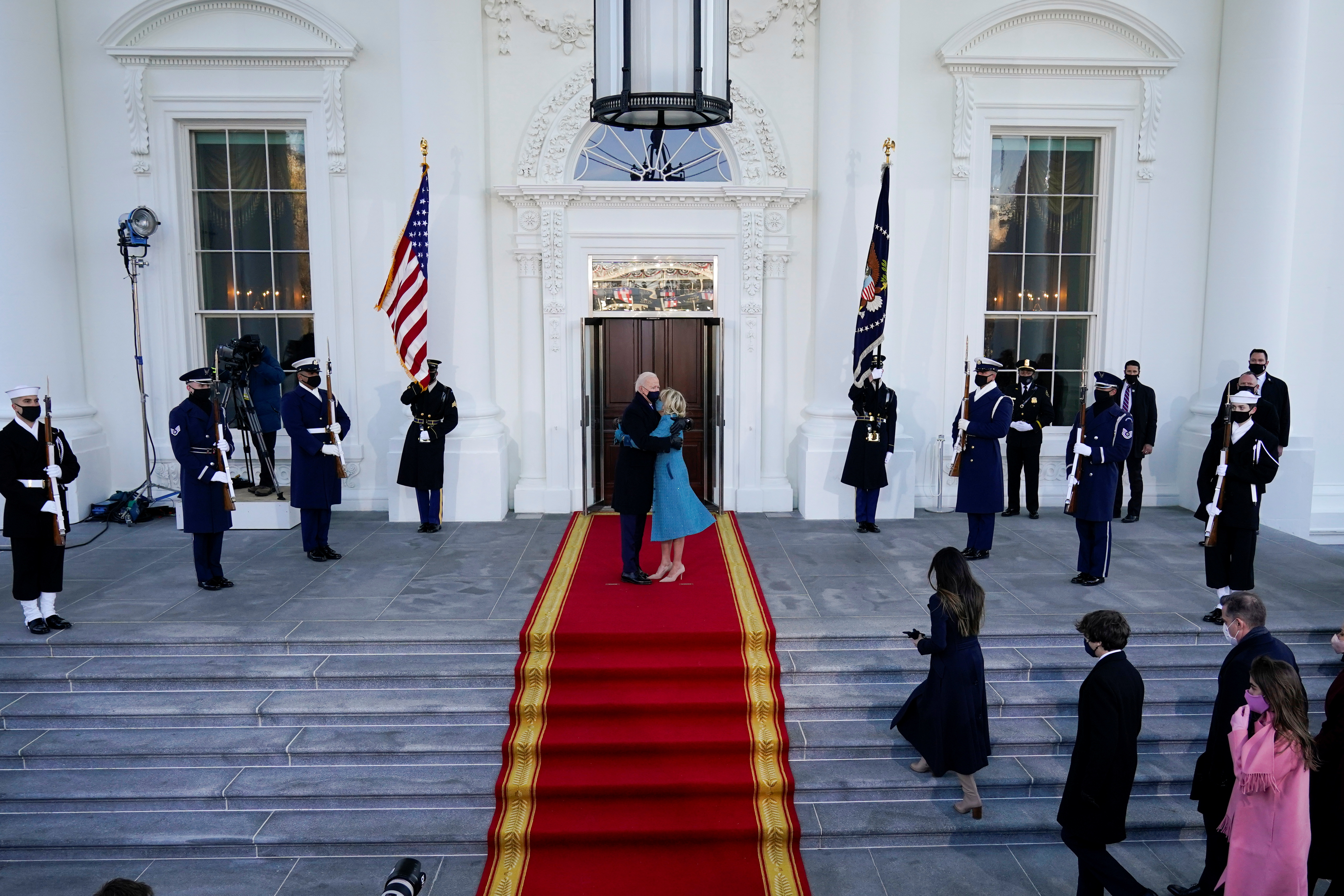En Imágenes: La histórica llegada de Biden y Harris a la Casa Blanca este 20 de enero