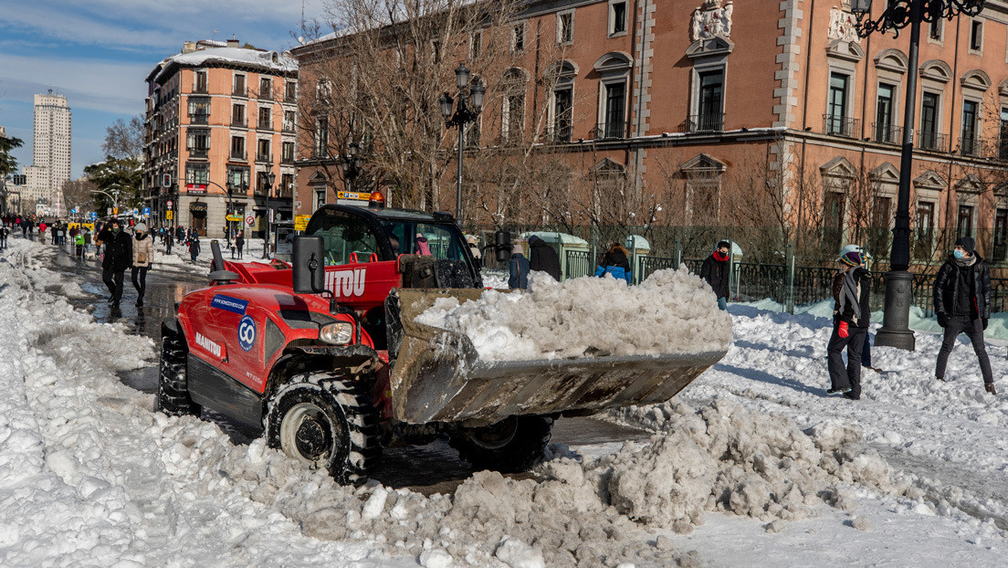 España declara la zona catastrófica para Madrid y el resto de territorios afectados por el temporal de nieve