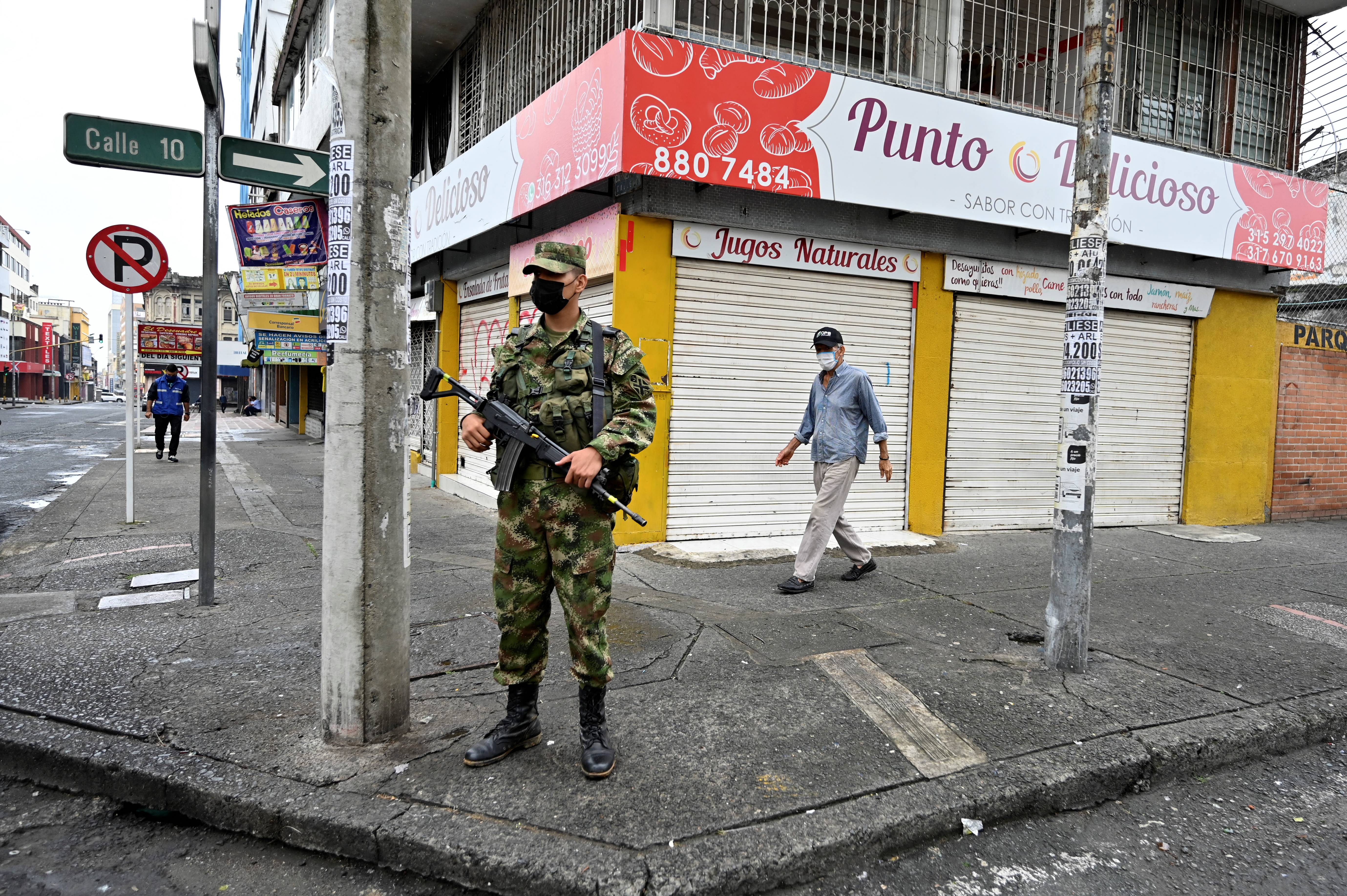 Colombia militarizó la ciudad de Cali por disturbios tras las protestas