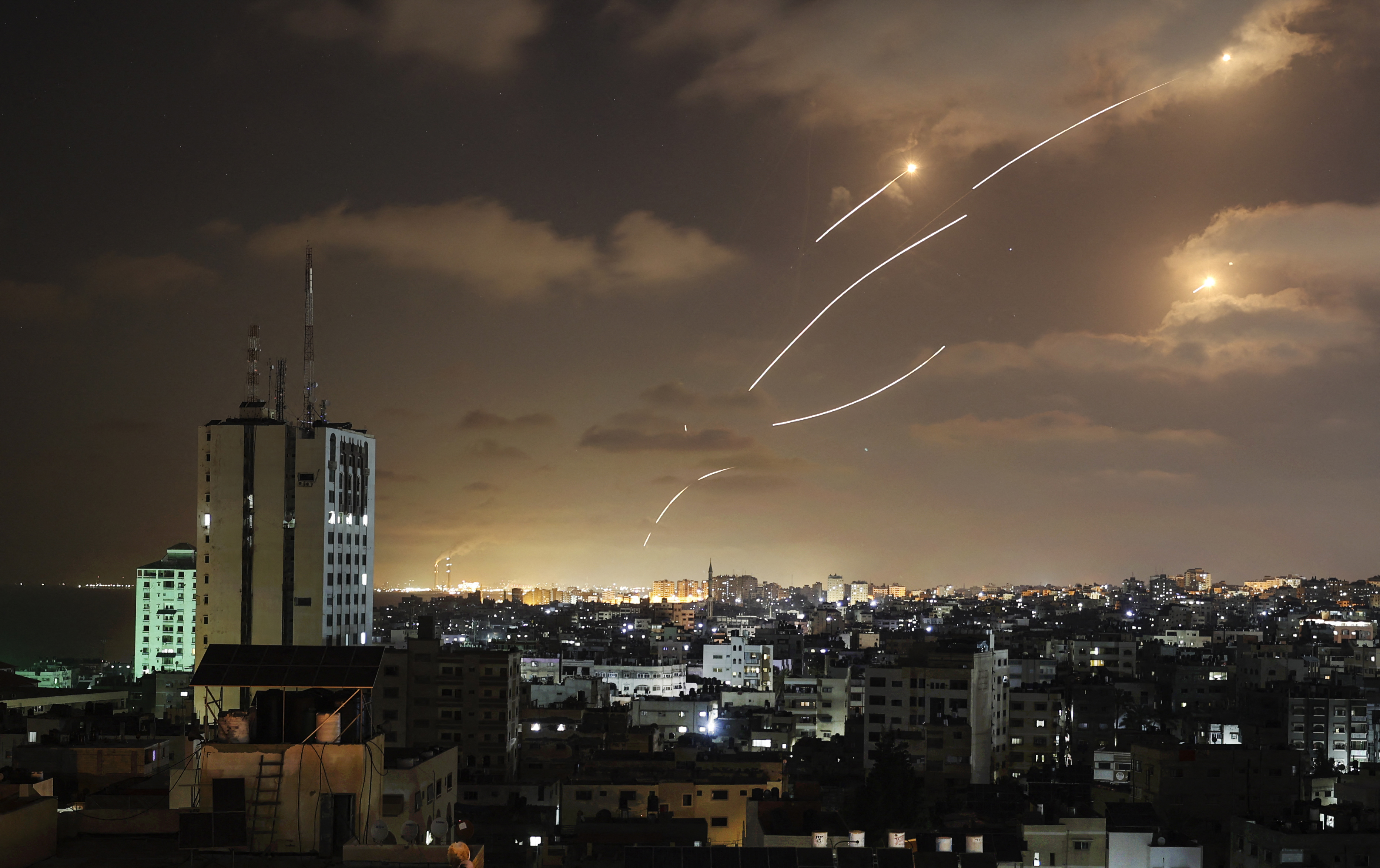 Al menos once proyectiles fueron lanzados desde Gaza contra Israel