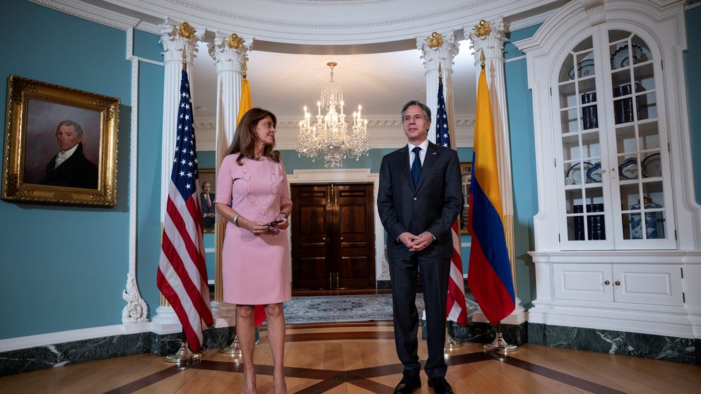 Antony Blinken se reunió con la vicepresidenta de Colombia este #28May