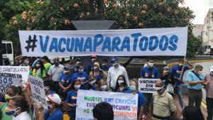 UNT Caracas exigió vacunas sin discriminación para todos los venezolanos