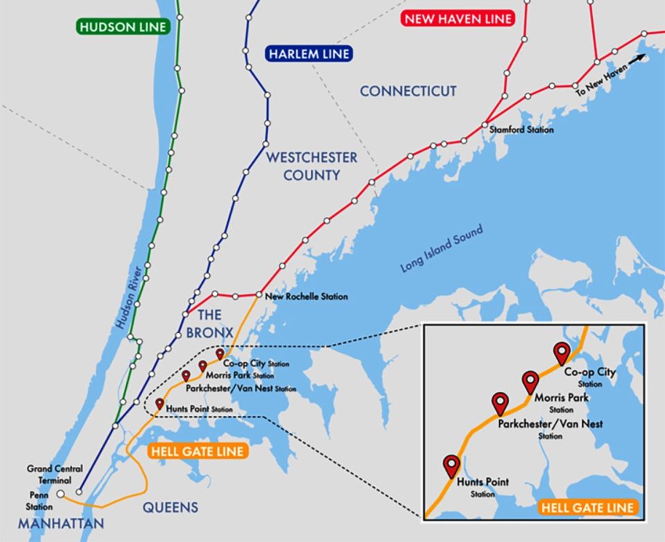 Aprobaron extender con cuatro estaciones servicio de tren Metro-North entre Manhattan y Connecticut