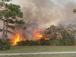 Bomberos controlan fuerte incendio de 2.200 acres en el condado de Volusia