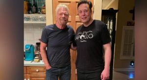 Richard Branson se reunió con su amigo Elon Musk antes de su primer viaje al espacio (Foto)