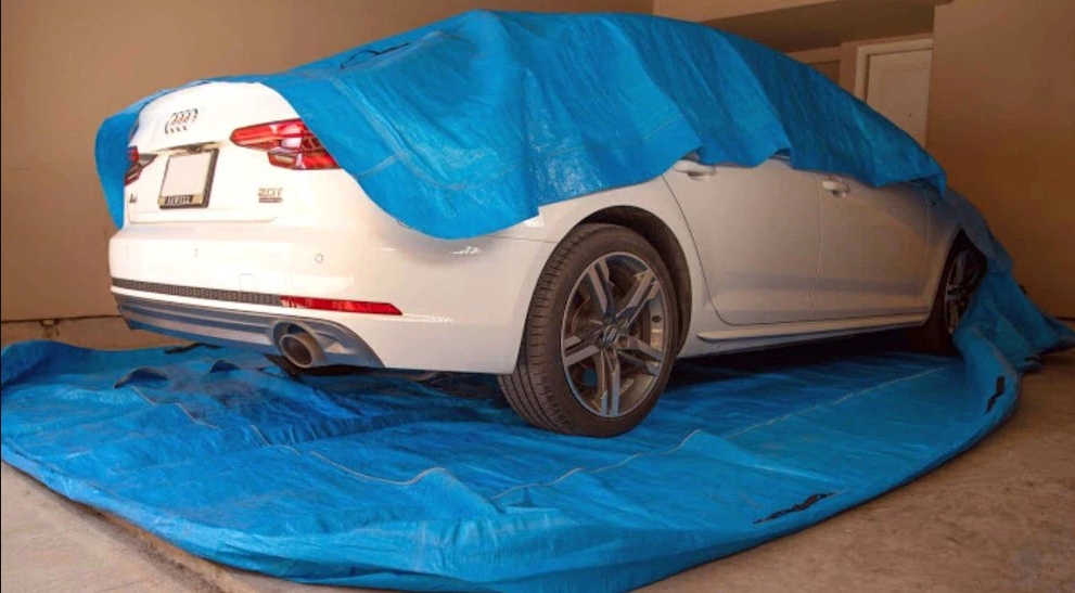 El novedoso cobertor de carro que les permite flotar ante una inundación (FOTOS)