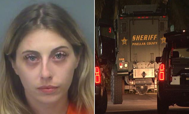 Mujer en Florida entró a una escena del crimen custodiada por la policía con un carrito de golf… y ¡desnuda!