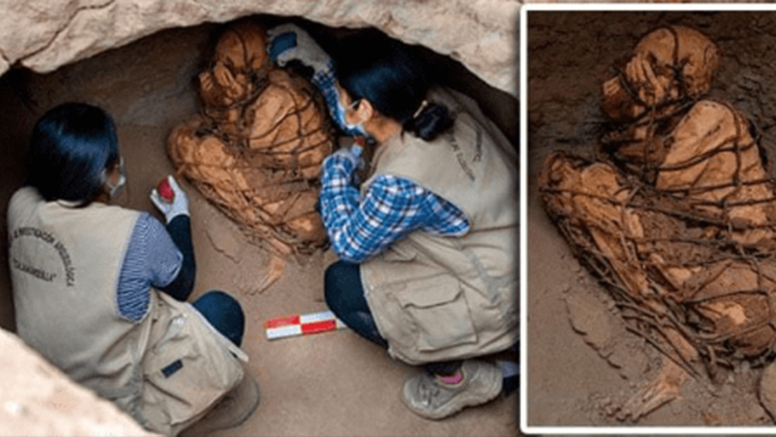 Una momia en Perú desconcierta a los arqueólogos: hallada en posición fetal, perfecto estado de conservación… y cubierta por “soguillas”