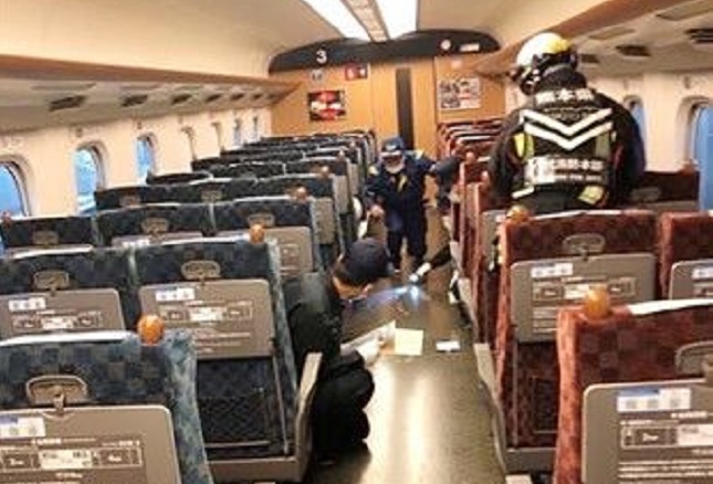 Un hombre provocó un incendio en el conocido “Tren Bala” de Japón mientras estaba en marcha
