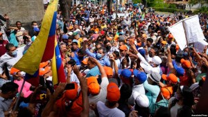 Voters protest disqualification of leading Venezuelan candidate