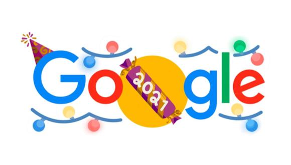 Google celebra el “Fin de Año” con un curioso doodle