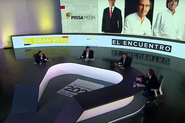Petro, Fajardo y Gutiérrez se miden en debate electoral para la primera vuelta de las presidenciales del #29May en Colombia