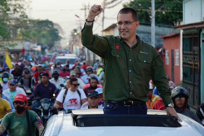 Arreaza se creyó muy “victorioso” durante su cierre de campaña en Barinas