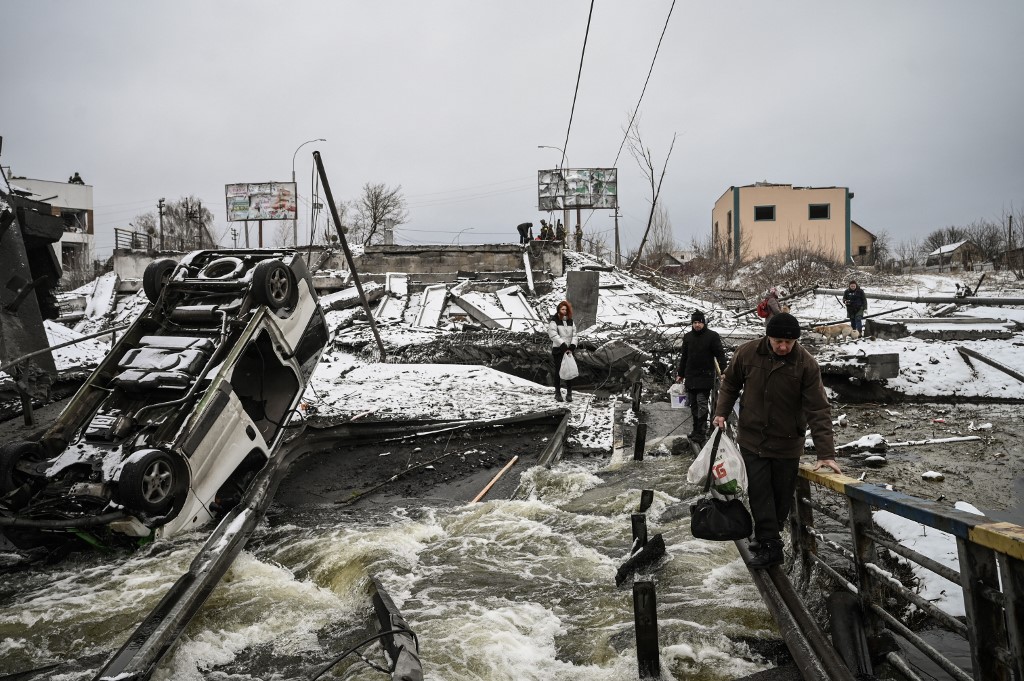 Las IMÁGENES del horror que los bombardeos de Rusia contra Ucrania están dejando en Kiev