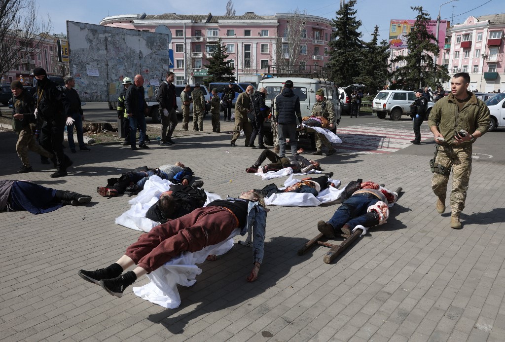 Europa pide que rindan cuentas los autores del “crimen de guerra” en Kramatorsk